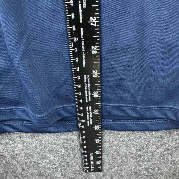 Nike Michigan Wolverines Polo Shirt Men's XXL Navy Blue Gold Dri-Fit - Picture 5 of 8